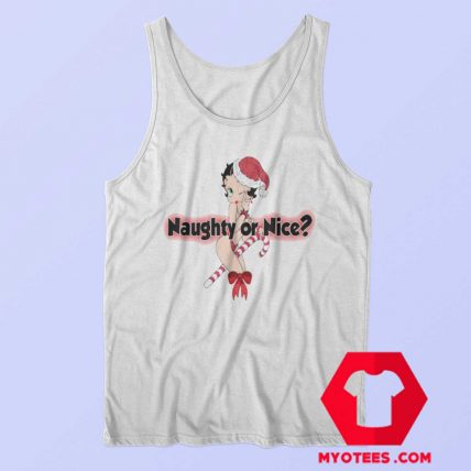 Betty Boop Naughty Or Nice Christmas Tank Top