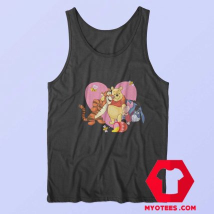 Cute Heart Love Tigger Piglet Eeyore Pooh Tank Top