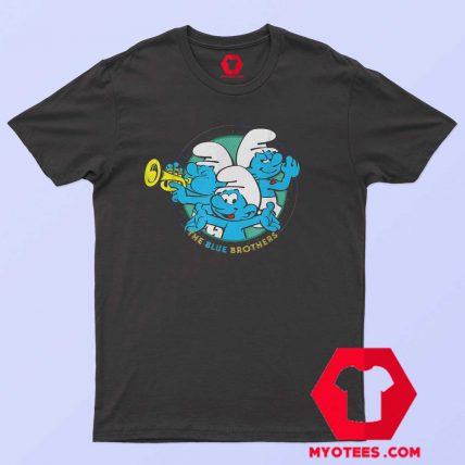 Cute The Smurfs The Blue Brothers T Shirt