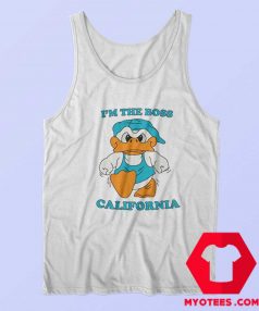 Donald Duck Im The Boss California Tank Top