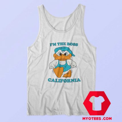 Donald Duck Im The Boss California Tank Top