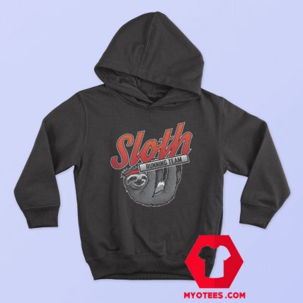 Funny Cute Sloth Running Team Hoodie