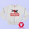 Funny Eveready Battery Cat Graphic Sweatshirt