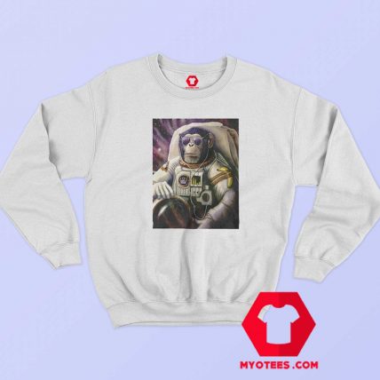 Funny Monkey Chimp In Space Unisex Sweatshirt