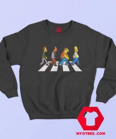 Funny The Simpson Abbey Road Sweatshirt