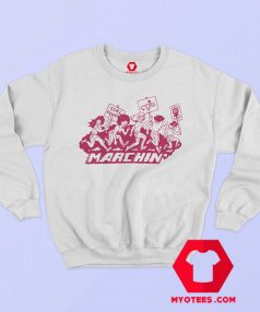 Marching Graphic Girl Power Unisex Sweatshirt