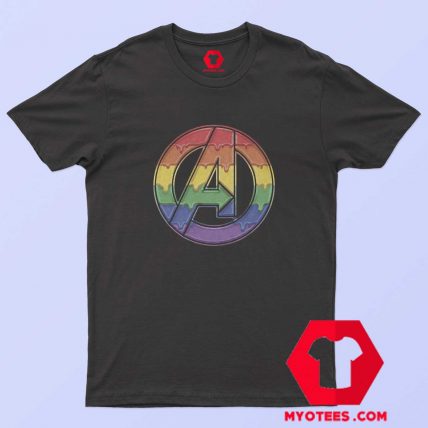 Marvel Avengers Dripping Rainbow T Shirt