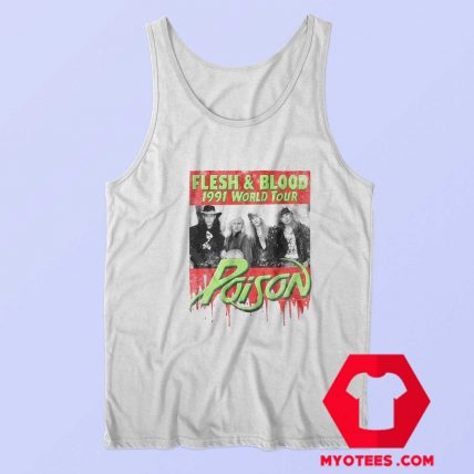 Poison Flesh Blood World Tour 1991 Tank Top