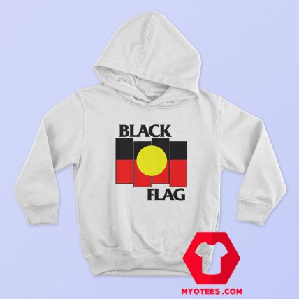 Vintage Black Flag Aboriginal X Flag Hoodie