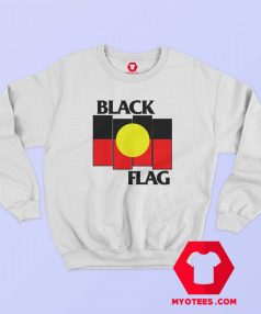 Vintage Black Flag Aboriginal X Flag Sweatshirt