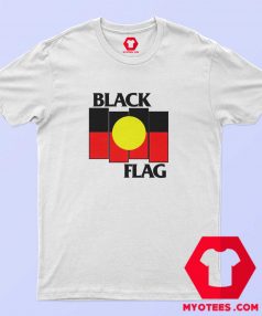 Vintage Black Flag Aboriginal X Flag T Shirt