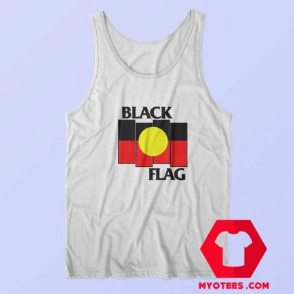 Vintage Black Flag Aboriginal X Flag Tank Top