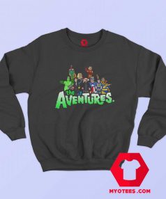 Aventures Superhero Bros Cartoon Parody Sweatshirt