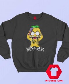 Bart Simpson Joker Batman Parody Sweatshirt