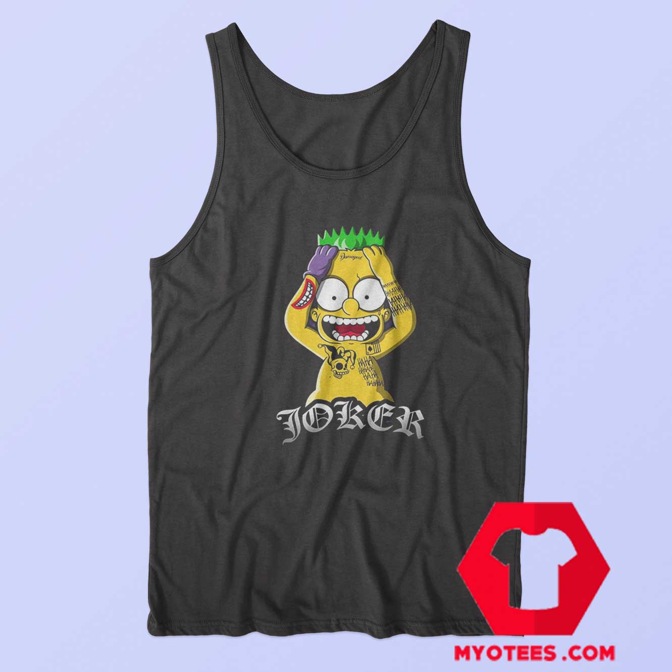 Bart Simpson Joker Batman Parody Tank Top | MYOTEES