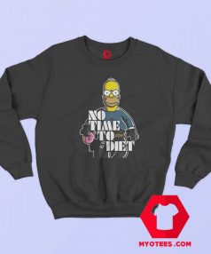 Bart Simpson No Time To Diet Parody Sweatshirt