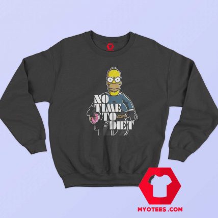 Bart Simpson No Time To Diet Parody Sweatshirt