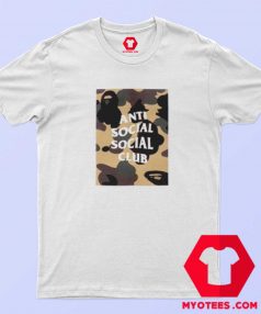 Bathing Ape x Anti Social Club Box Camo T Shirt