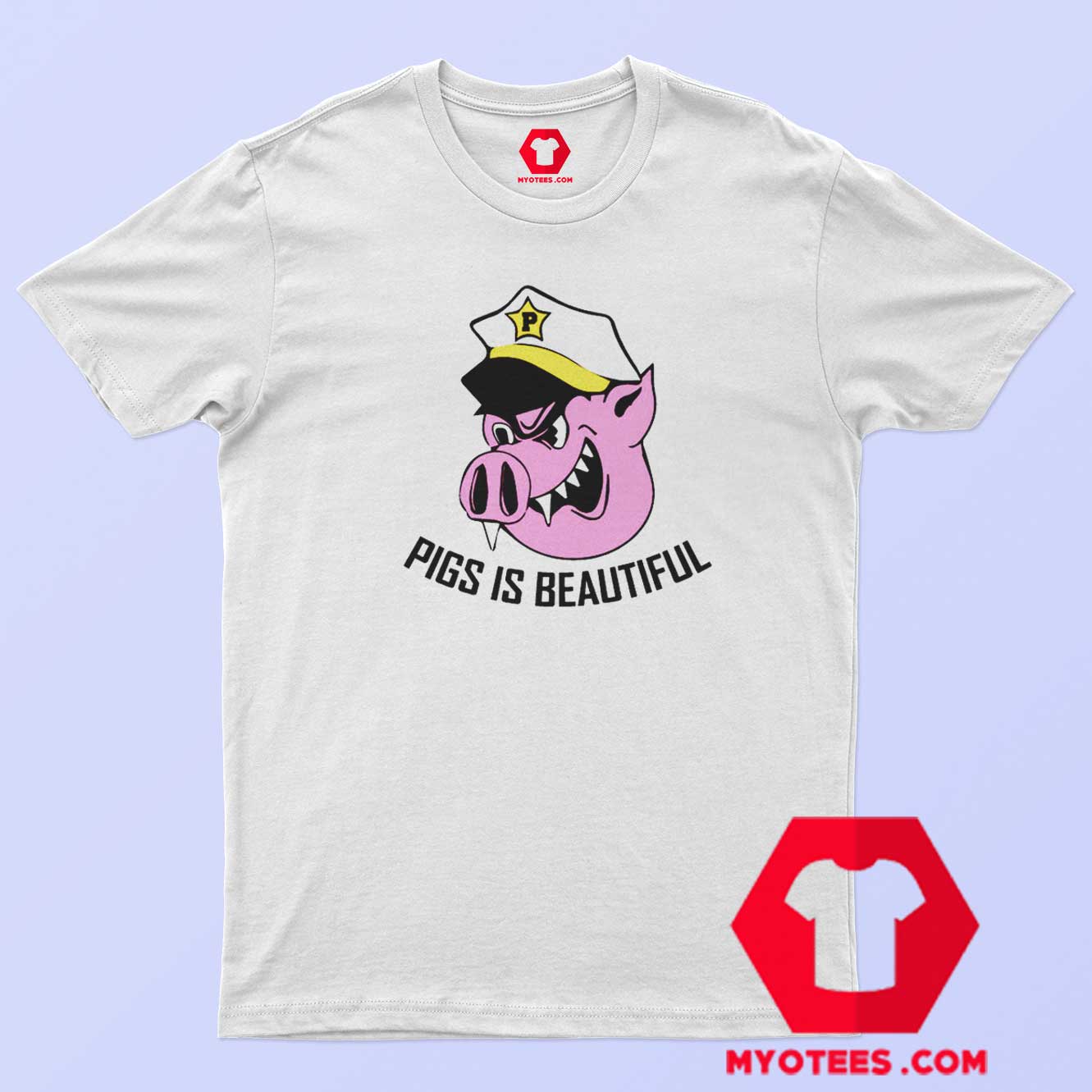 Best Vintage Pigs Is Beautiful Funny T-Shirt On Sale | myotees.com