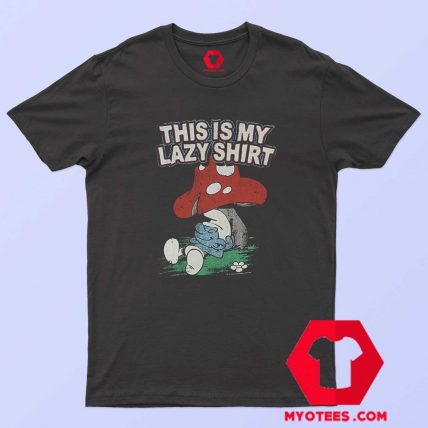 Cute Freeze The Smurfs This is My Lazy Shirt T Shirt