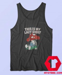 Cute Freeze The Smurfs This is My Lazy Shirt Tank Top