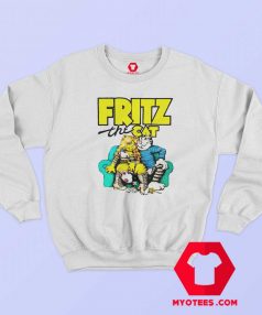 Fritz The Cat Retro Adult Cartoon Fan Sweatshirt