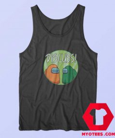 Funny Discuss Game Among Graphic Tank Top