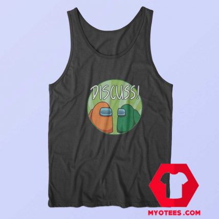 Funny Discuss Game Among Graphic Tank Top