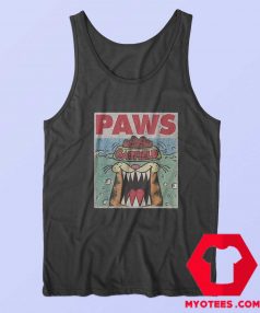 Funny Garfield Paws Jaws Parody Unisex Tank Top