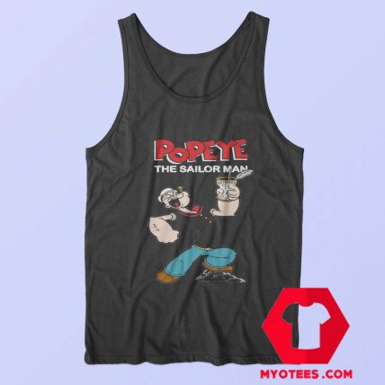 Funny Popeye The Sailor Man Vintage Tank Top