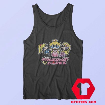 Funny Powepuff Girls Super Mario Unisex Tank Top