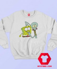 Funny Squidward And Spongebob Fan Art Sweatshirt