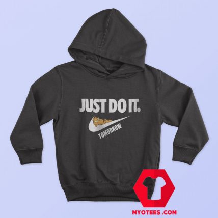 Garfield Just Do It Tomorrow Parody Unisex Hoodie