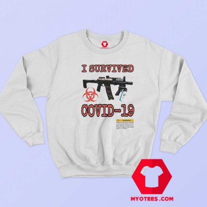 I Survived Covid 19 Supreme Travis Scott Sweatshirt