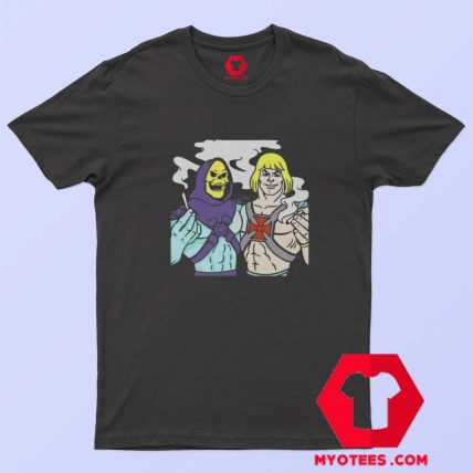 Skeletor Parody Weed Cannabis Smoking T Shirt