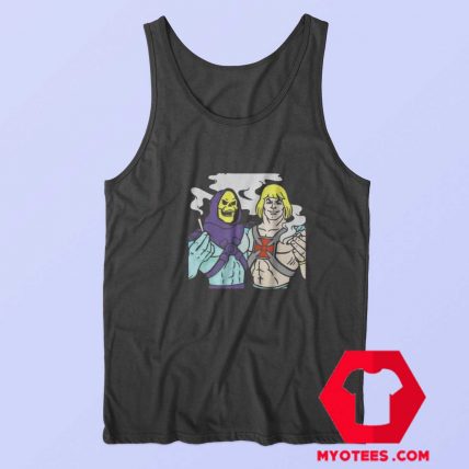 Skeletor Parody Weed Cannabis Smoking Tank Top