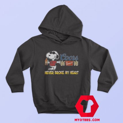 Snoopy Beer Never Broke My Heart Hoodie