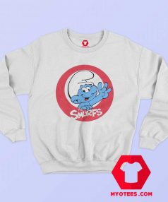 The Smurfs Smiling Circle Logo Image Sweatshirt