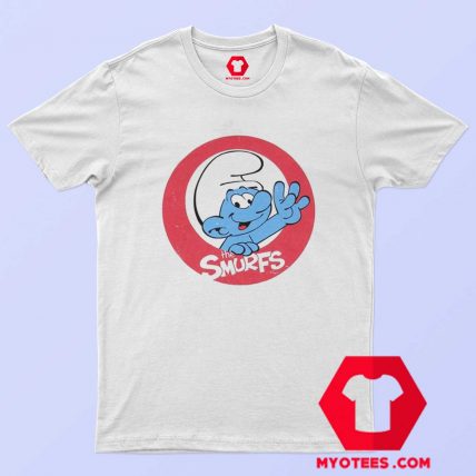 The Smurfs Smiling Circle Logo Image Unisex T Shirt