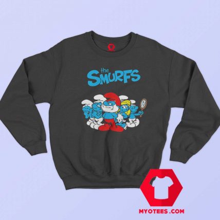 The Smurfs TV Series Animated Poster Sweatshirt