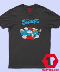 The Smurfs TV Series Animated Poster T Shirt