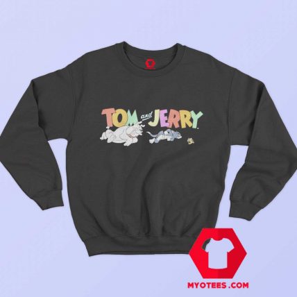 Tom and Jerry Throwback Cartoon Bulldog Sweatshirt