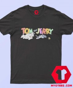 Tom and Jerry Throwback Cartoon Bulldog T Shirt