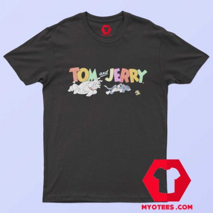 Tom and Jerry Throwback Cartoon Bulldog T Shirt