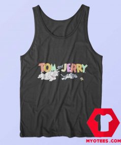 Tom and Jerry Throwback Cartoon Bulldog Tank Top