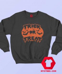 Trick or Treat Tanktop Pumpkin Halloween Sweatshirt