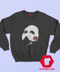 Vintage Phantom Red Rose Opera Mask Sweatshirt