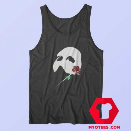 Vintage Phantom Red Rose Opera Mask Tank Top