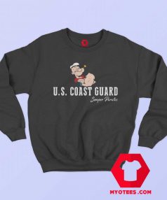 Vintage Popeye The Sailor US Coast Guard Sweatshirt