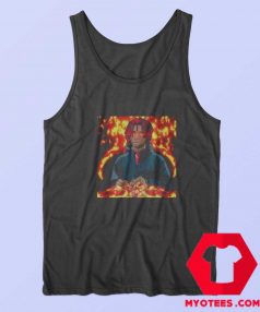 Vintage Rapper Trippy Redd Fire Art Unisex Tank Top